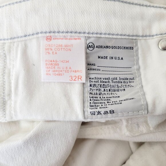 Adriano Goldschmied White Jeans The Stevie Slim Straight - Picture 5 of 5